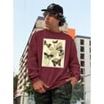 thumbnail image 2 of Butterflies In Nature I Sweatshirt Men -Megan Meagher Designs, Male x-Large, 2 of 4