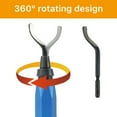 thumbnail image 3 of 11pcs Professional Deburring Tool Kit High-Speed Steel Rotary Burr Removal Tool with 10pcs HSS Blades, 3 of 7