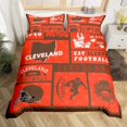 thumbnail image 2 of Erosebridal Football Duvet Cover for Kids Boys Girls,Sports Bedding Set King,Rugby Reversible Bed Set for Rugby Fan,Ball Patchwork Quilt Cover with 2 Pillowcases Microfiber(Cleveland)（No Comforter）, 2 of 5
