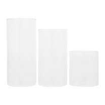 unbranded 3 Pcs Three-dimensional Decoration Glass Candle Holder