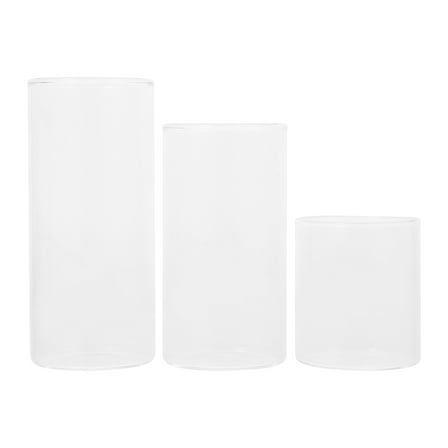 unbranded  3 Pcs Three-dimensional Decoration Glass Candle Holder