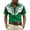 Green, variant on Mens Shirts Short Sleeve 3D Cowboy Print Lapel Button Down Casual Shirt Beige L