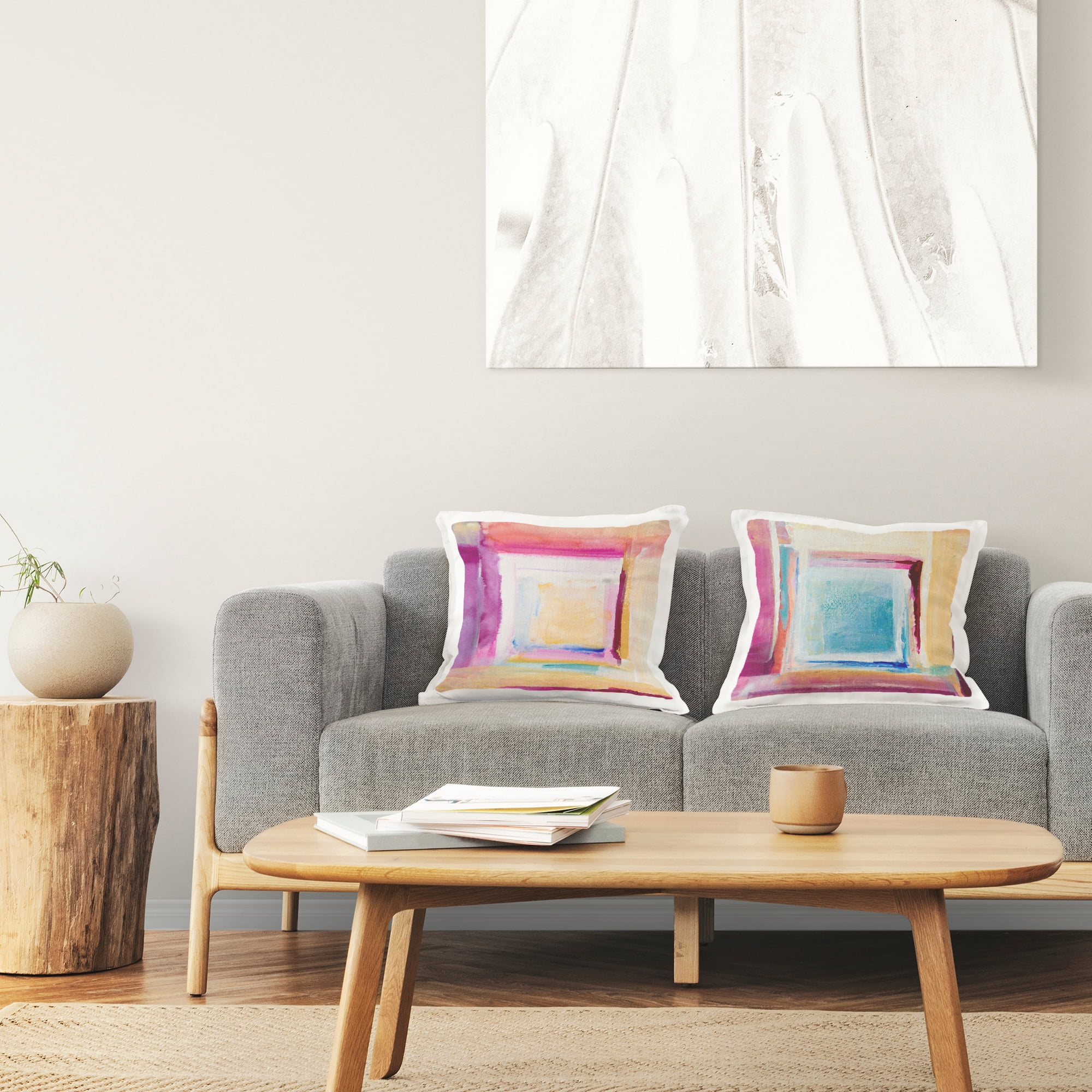 Stupell Industries Brand New Day Abstract 2 Piece Decorative Printed Throw Pillow Set, design by Lanie Loreth