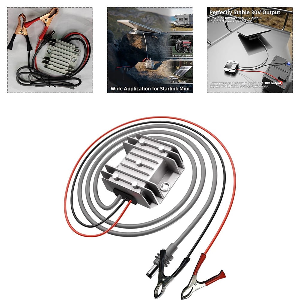 Dreamhall 12/24V To 30V 3.5A Dc Boost Converter Boost Adapter Power Cord for Starlink Mini