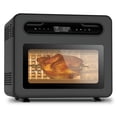 thumbnail image 1 of Horno tostador y freidora de aire de 26 cuartos, horno de vapor para encimera, apto para pizza de 12 pulgadas, 6 rebanadas de pan tostado, gran capacidad, asador y deshidratador, pizza, 1 of 5
