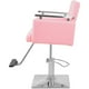 thumbnail image 3 of Sillon Silla Barberia Estetica Cuadrada 360° Moderna Rosa, 3 of 5