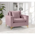 thumbnail image 4 of Meridian Furniture Naomi Velvet Accent Chair in Pink, 4 of 8