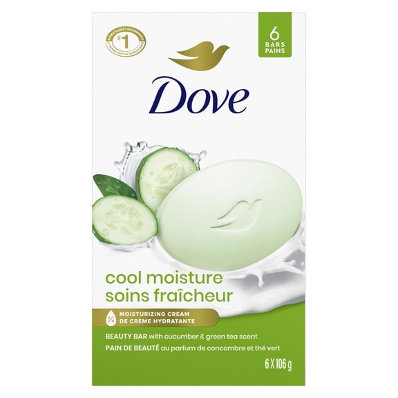 Dove Cucumber and Green Tea Cool Refreshing Beauty Bar (6 Bars)