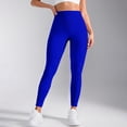 thumbnail image 5 of Women's High Waisted Yoga Pants, Seamless Texture Fitness Leggings, Hip Lifting Slim Fit Long Length Quick Drying Workout Pants, Tummy Control Butt Lifting Leggings for Women Blue S, 5 of 8