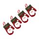 thumbnail image 3 of 4 piezas de guantes navideños, cortador y tenedores, bolsa para cubiertos, bolsas de regalo de dulces, decoración navideña (Santa Claus), 3 of 8