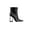 Black, variant on Ashley Kahen Caged Metallic Rhinestone Heel Bootie, Black, 10