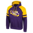 thumbnail image 2 of Men's Colosseum  Purple LSU Tigers Todd Raglan Pullover Hoodie, 2 of 3
