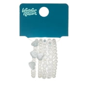 Wonder Nation Pearl Bead Stretch Bracelets, Girls, 5 Pieces