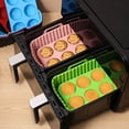 thumbnail image 4 of ZenCart Air Fryer Liners Silicone Baking Tray Rectangular Non-Stick Mold for Cakes Jelly Pudding Dishwasher Safe Air Fryer Accessories, 4 of 8