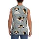 thumbnail image 4 of Fotbe Funny Beagle Active Dog Men's Camiseta sin Mangas Estampada para Hombres, Playera Casual para Gimnasio, Entrenamiento, Playa-XX-Large, 4 of 7