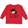 thumbnail image 3 of Inktastic Little Sister Ladybug Girls Long Sleeve Toddler T-Shirt, 3 of 5