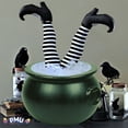 thumbnail image 7 of PMU Halloween Cauldron - Cauldron Plastic Pot & Bucket - Halloween Party Favors & Supplies - Perfect Kitchen & Home Décor - Candy Holder for Kids, 16 inch Witches Green, Pkg/2, 7 of 7