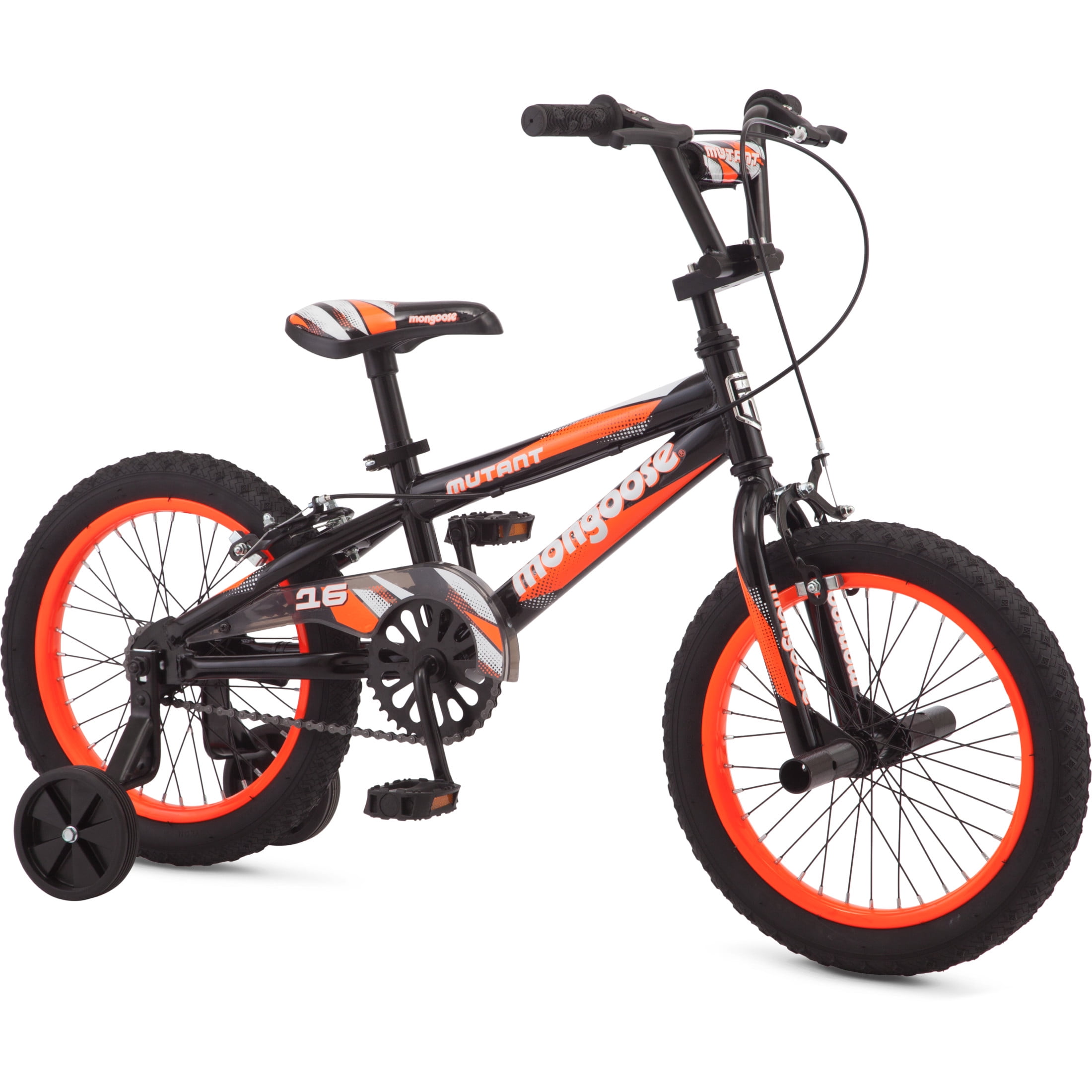 Mongoose, Kids BMX Style Boys Bike, 16-in. Wheels, Black & Orange Mongoose, Kids BMX Style Boys Bike, 16-in. Wheels, Black & Orange