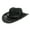 Black, variant on Western Hats for Women Cowboy Outback Raffia SunHat Cowgirl Summer Beach Hats Shapeable Wide Brim