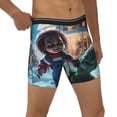 thumbnail image 4 of Lsque Chucky Pattern Men's Performance Stretch Underwear, Athletic Long Leg Briefs，Moisture-Wicking-Large, 4 of 6