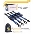 thumbnail image 3 of Correas de trinquete Strapinno, retráctiles, automáticas, 1 pulgada x 6 pies, 680 kg, 3 of 6