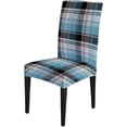 thumbnail image 3 of Red Green Plaid Chair Covers for Dining Room Set of 4,Tartan Plaid Patternspandex Stretch Dining Room Chair Cover,Removable Washable Kitchen Parsons Chair Covers Seat Slipcovers, 3 of 6