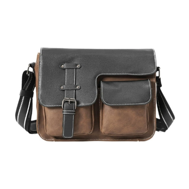 Bolso bandolera para adultos, resistente al agua, elegante, bandolera Marrón