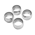 thumbnail image 2 of BalsaCircle 4 Pieces Hammered Napkin Rings Table Top Decorations Party Events, 2 of 8
