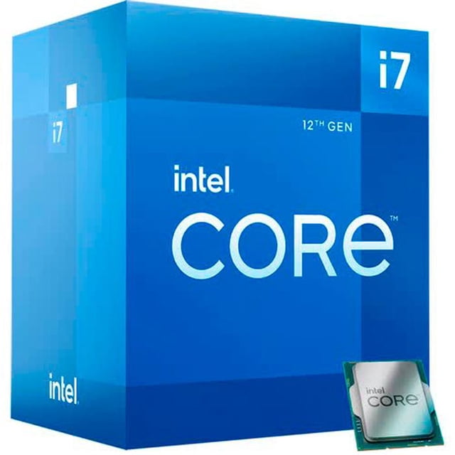 Procesador Intel Core i7-12700, 2.1 GHz (hasta 4.8 GHz), Socket 1700, Caché 25 MB, 10nm. Intel BX8071512700