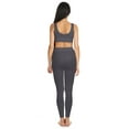 thumbnail image 6 of MeMoi Women's Ribbed Leggings with Wide Waistband - Womens - Female, S, Blue Smoke, 6 of 6