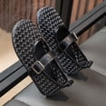 thumbnail image 7 of WEIGFI Children'S Sandals Closed Toe Breathable Mesh Ballet Soft Sole Casual Lightweight Adjustable Strap Adorable Beach Shoes,Black,11-11.5 Years, 7 of 7