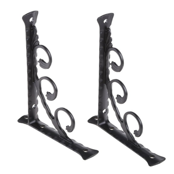 2 Pcs Heavy Duty Metal Shelf Bracket Wall Mounted Float Shelf Brackets for Bookcases, Kitchen Shelves, Display Shelves