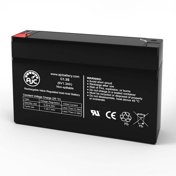 Nellcor 240 Monitor 6V 1.3Ah Medical Battery - This Is an AJC Brand Replacement