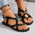 thumbnail image 5 of Mepaouo Women's Strappy Flat Sandals Casual Fisherman Sandal Open Toe Slingback Gladiator Shoes Size 9, 5 of 8