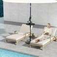 thumbnail image 3 of Costway Table Parasol de Patio 20 Pouces avec Trou pour Parasol 1,5 Pouces Plateau de Table Rond Toutes Saisons, 3 of 10