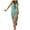 Mint Green, variant on IROINNID Dress for Women 2023 Casual Cocktail Wedding Guest Dress Summer Sleeveless High Waist Printed Ribbed Drawstring Ruched High Slit Dresses Cutout Dress,Mint Green