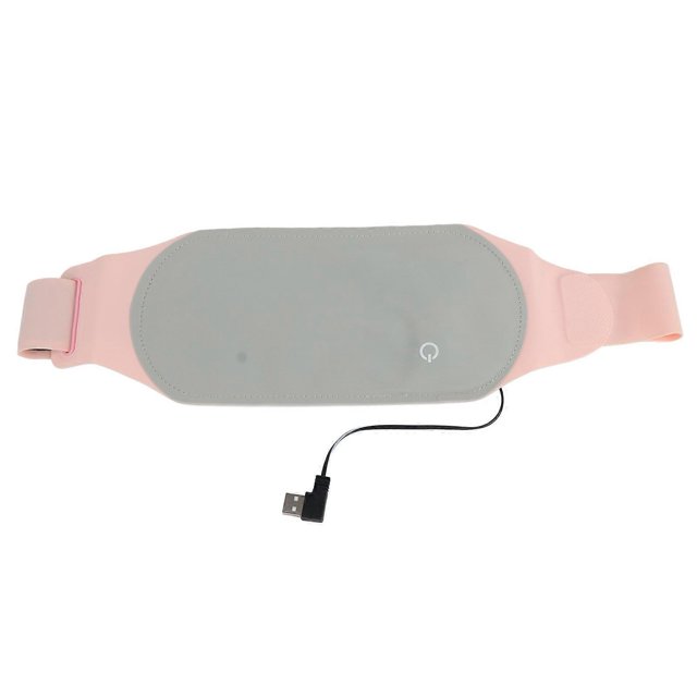 Graphene Far Infrared Heating Belt, USB Electric Heating Belt, Waist Pain Relief, Gray