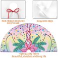 thumbnail image 5 of Easter Eggs Colorful Flowers 36 Inch Christmas Tree Skirt Round Winter Snow Suitable for Christmas Xmas Halloween Holiday Party Decor Decoration Occasion, 5 of 6