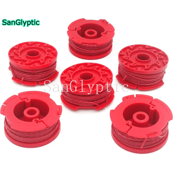 CMZST080 CMZST0803 Weed Eater String Trimmer Line 0.080" 20Ft 6-Pack,Compatible with CMCST910 Series Craftsman Weed Wacker String Trimmer Spool Replacement Twist Line
