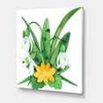 thumbnail image 3 of Designart ' Snowdrops and Yellow Erantis VIntage Flowers ' Traditional Canvas Wall Art Print, 3 of 4