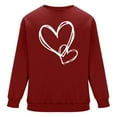 thumbnail image 4 of PNTUTB Men's Fashion Valentine's Day Print Classic Crew Neck Long Sleeve Casual Loose Comfort Pullover Sweatshirts, 4 of 6