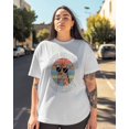 thumbnail image 3 of Women's Graphic T-Shirt White XL Women's Tops Funny Giraffe Pattern Crew Neck Short Sleeve Shirts for Women, 3 of 3