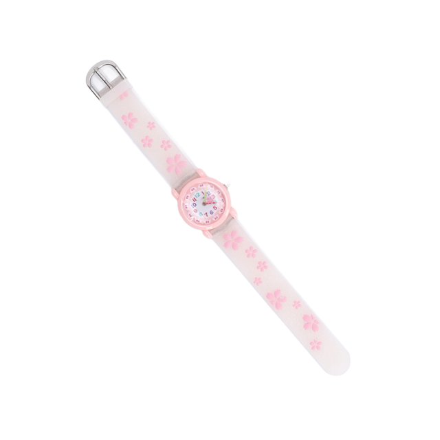 Girls Watches, Waterproof Kids Watch Educational Easy To Read For Over 3 Years Old For Girls White