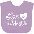 thumbnail image 3 of Inktastic Bestie Westie Boys or Girls Baby Bib, 3 of 4