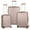Rose Gold, variant on Luggage 3-Pieces Set ABS Durable Suitcase Rose Gold 20"24"28"