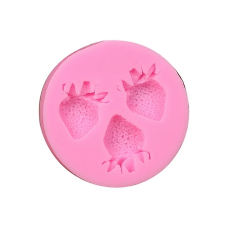 

3D Strawberry Silicone Mold Soap Sugar Fondant Molds DIY Cake Chocolate Decorating Tool Candy Biscuit Mould