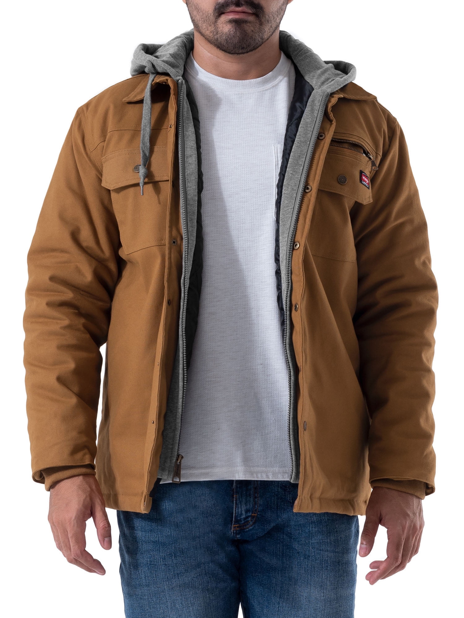 Wrangler Workwear Men's & Big Men's Quilted Lined Shirt Jacket, S-5XL -  