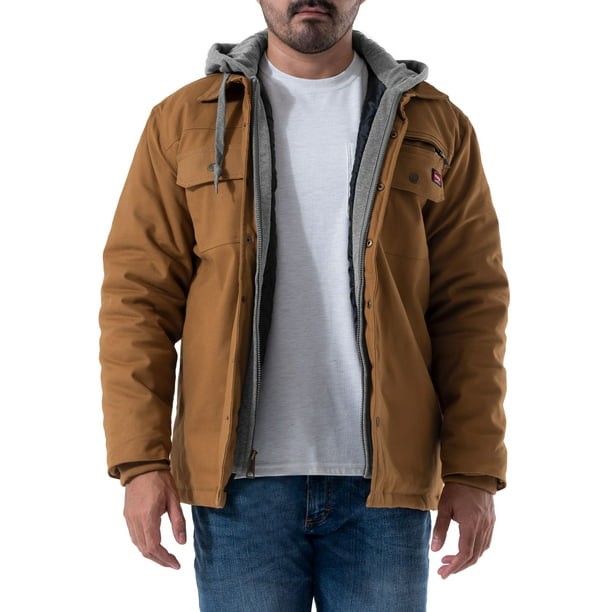 Wrangler Workwear Men's & Big Men's Quilted Lined Shirt Jacket, Sizes S ...