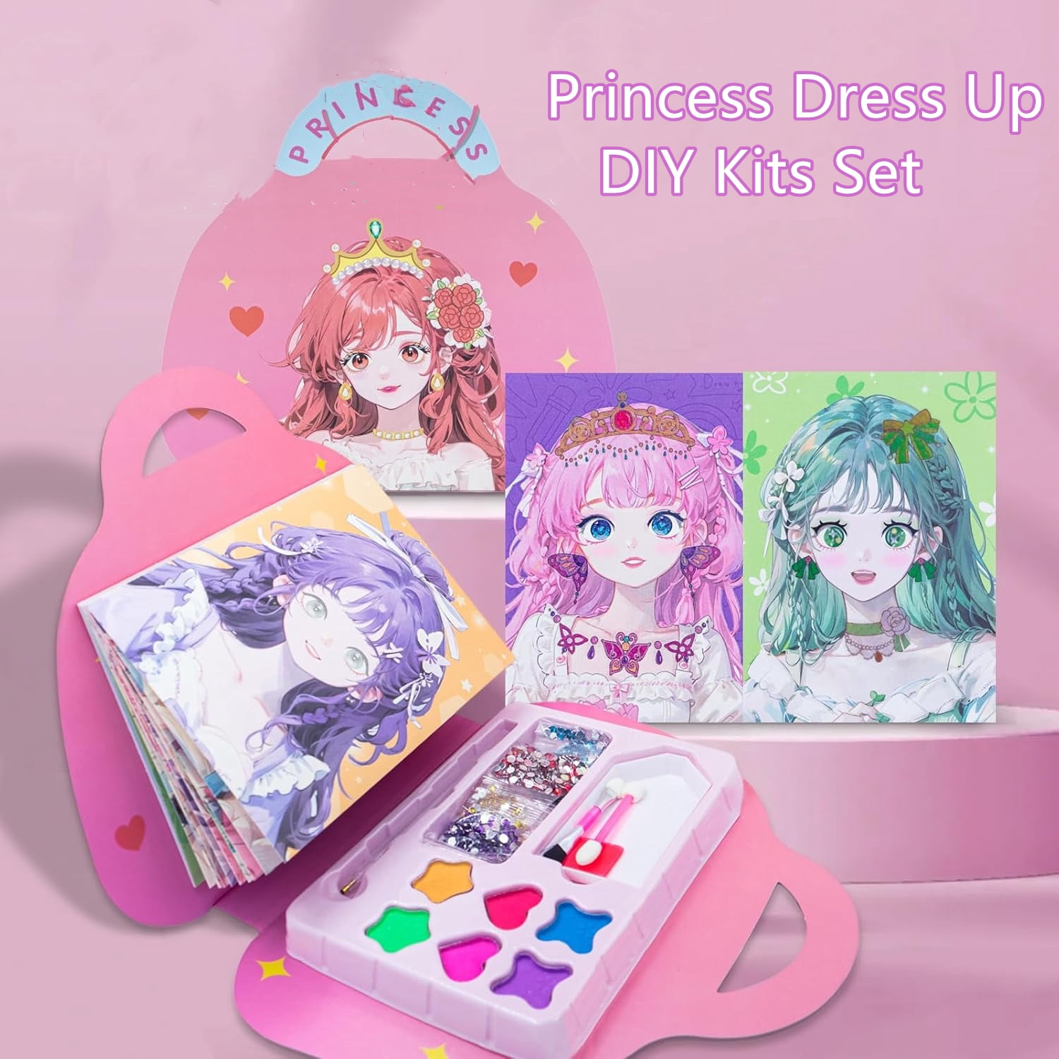 Fagmiljoy Princess Art & Craft Kit, 2 Piece