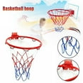 thumbnail image 3 of 2pcs 32cm Wall Mounted Basketball Hoop Netting Metal Rim Hanging Basket Basket-Ball Wall Rim with Screws Indoor Outdoor, 3 of 6